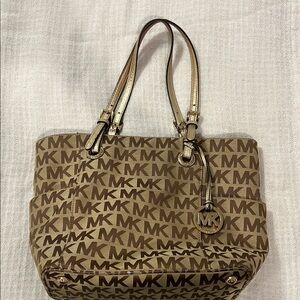 Michael Kors Brown Signature Tote Bag